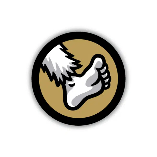Widefoot Foot Logo Sticker
